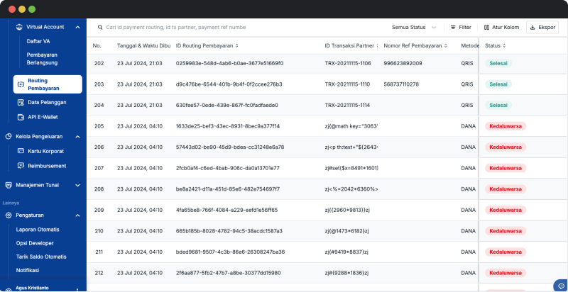 Payment Routing Monitoring Transactions
