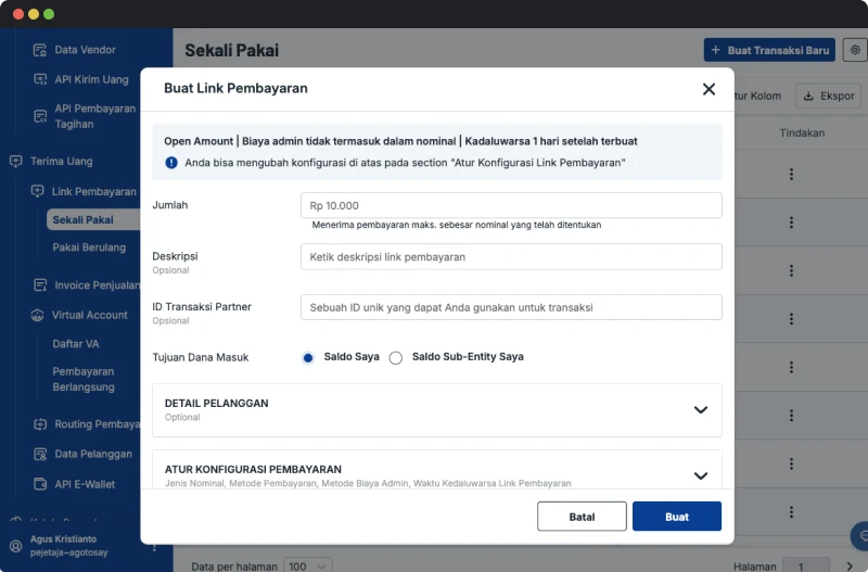 Payment Link Creation