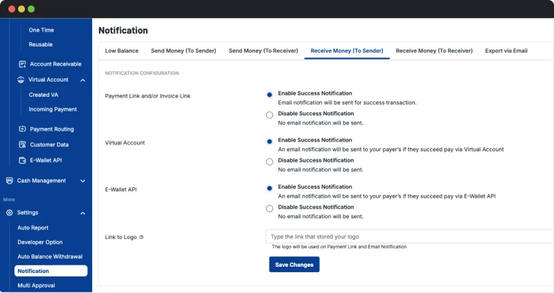 Payment Link Notifications to Payer