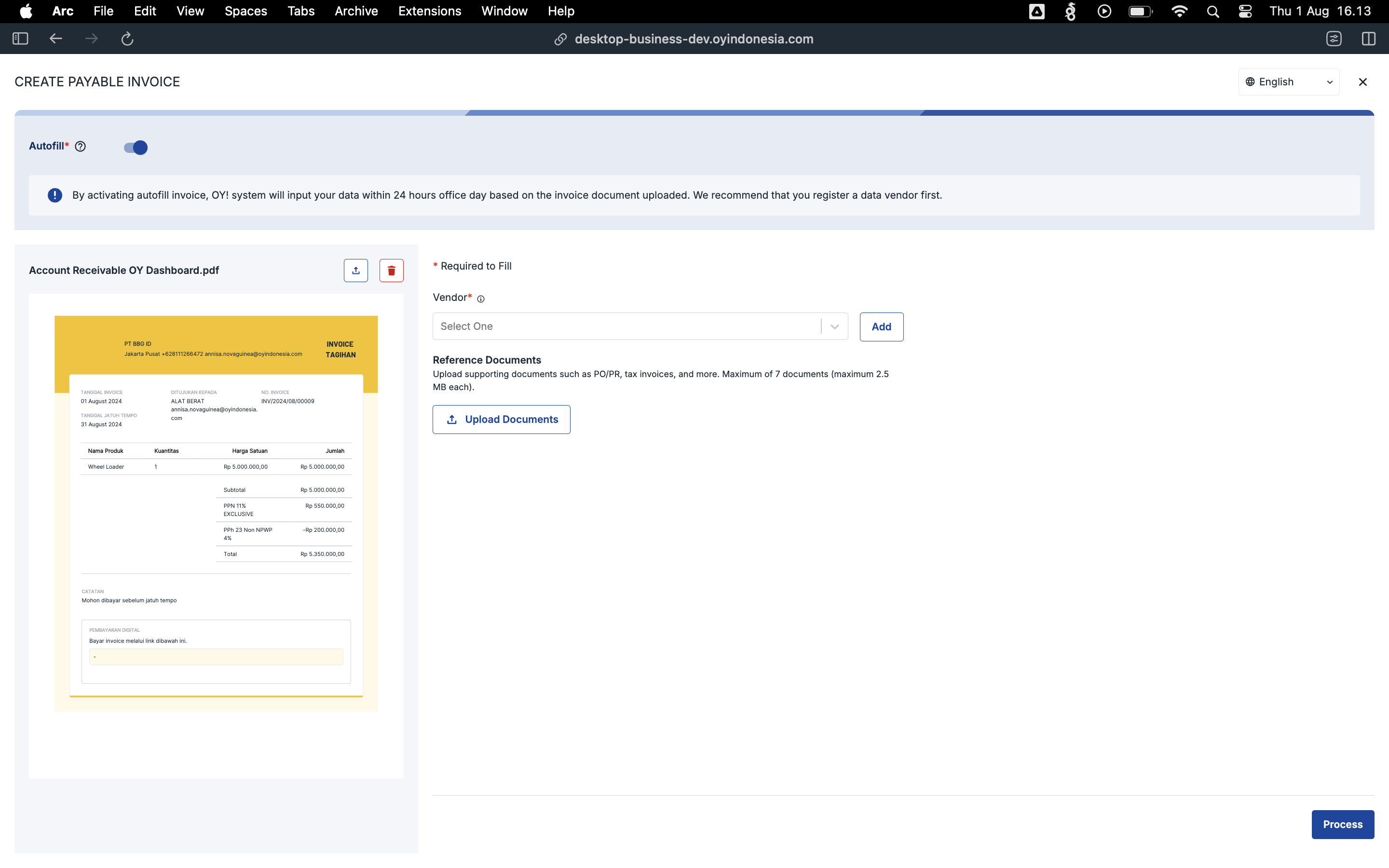 Create Account Payable OCR