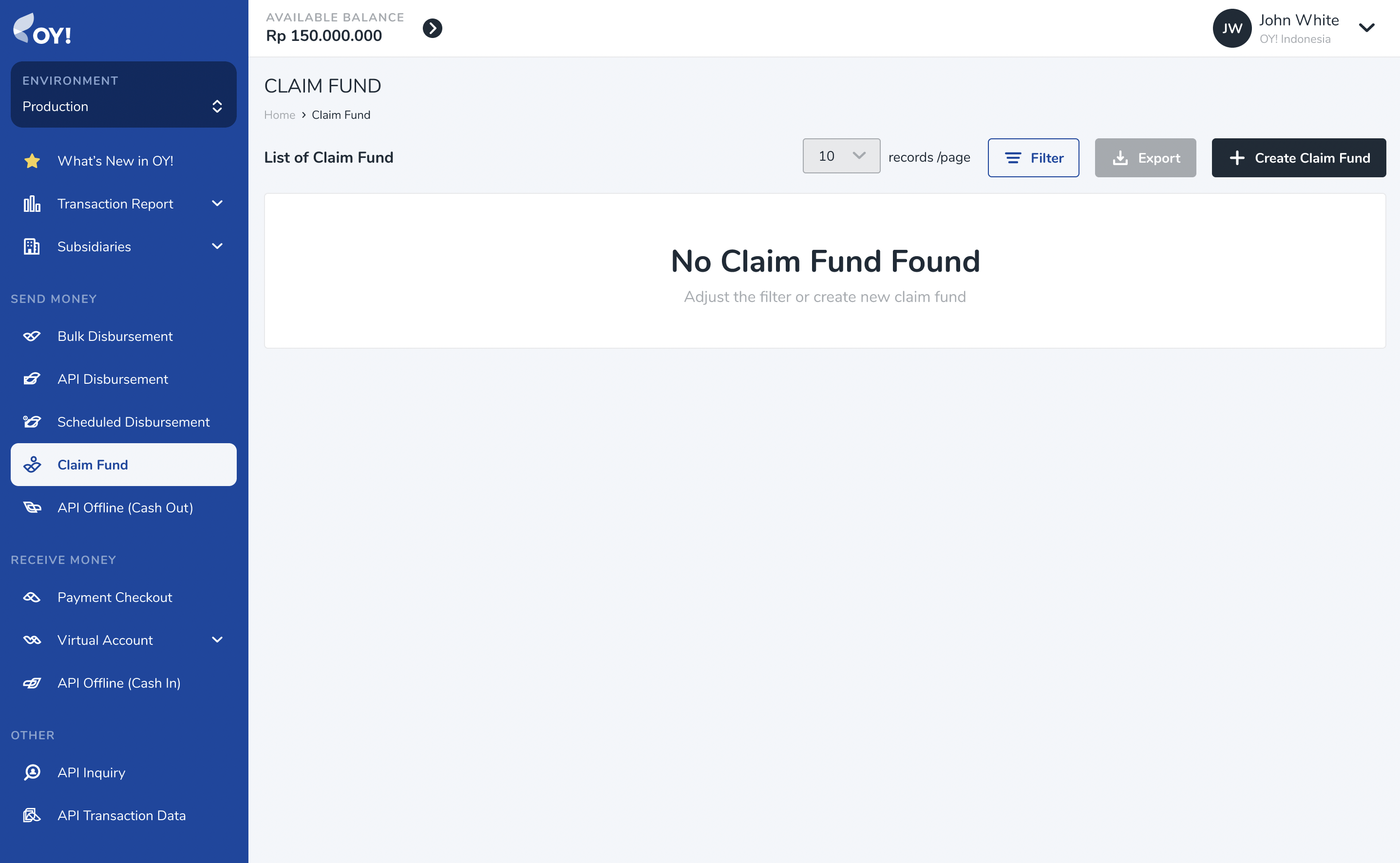Claim Fund Landing Page